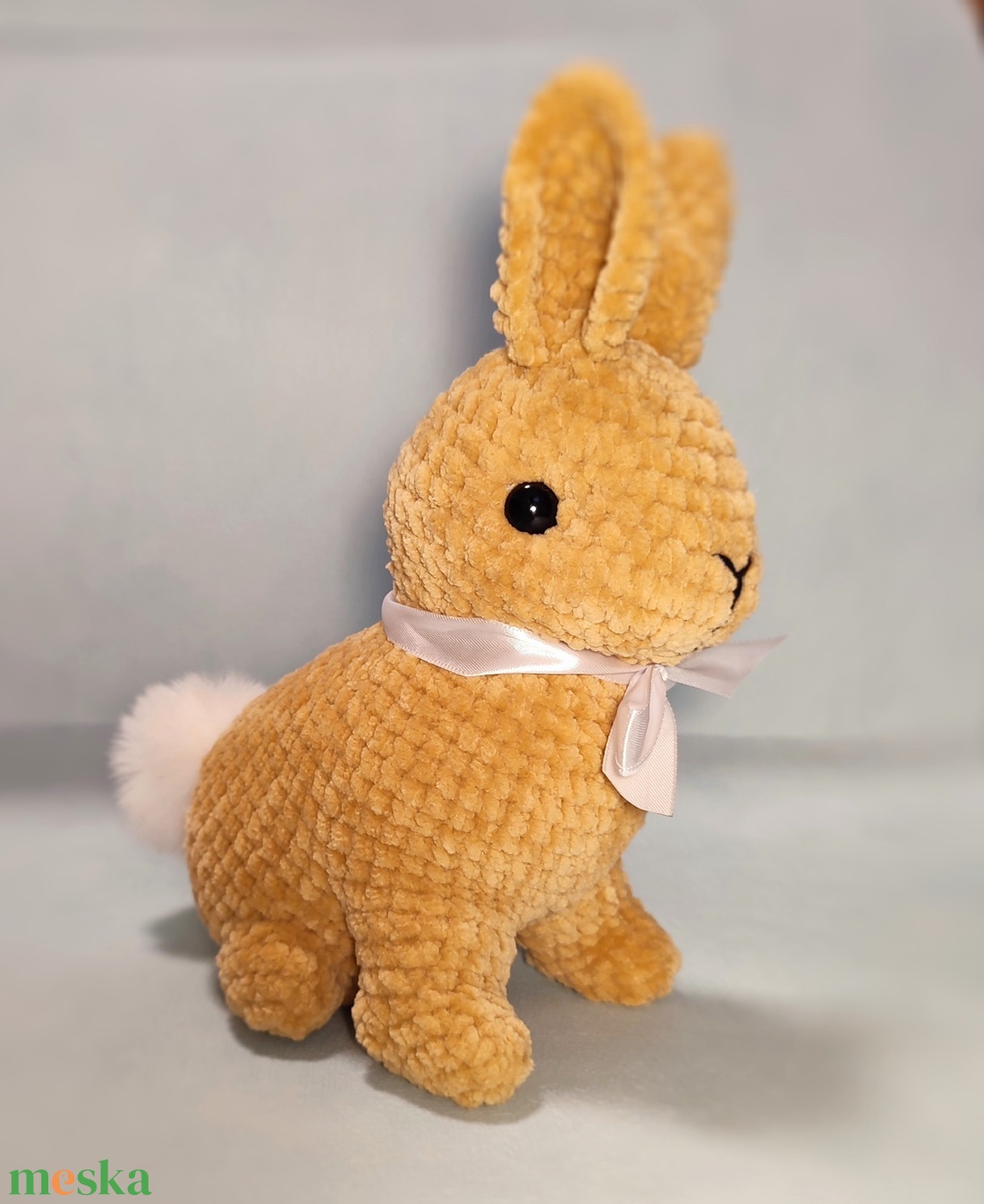 Horgolt plüss nyuszi - játék & sport - plüssállat & játékfigura - nyuszi - Meska.hu