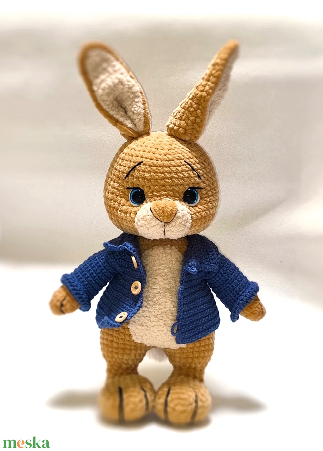 Horgolt plüss nyuszi - játék & sport - plüssállat & játékfigura - nyuszi - Meska.hu