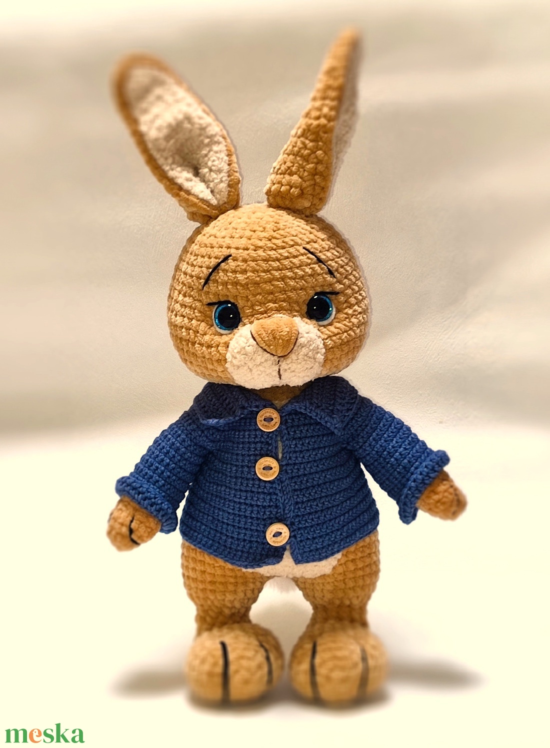 Horgolt plüss Nyúl Péter - játék & sport - plüssállat & játékfigura - nyuszi - Meska.hu