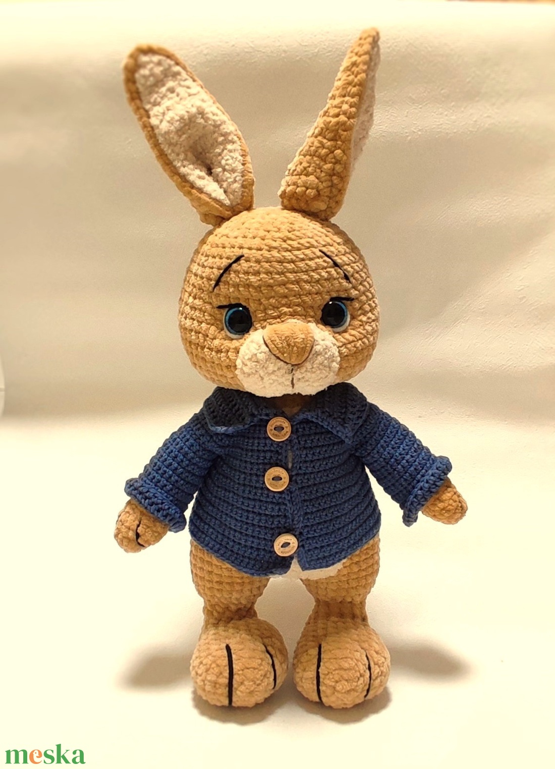 Horgolt plüss Nyúl Péter - játék & sport - plüssállat & játékfigura - nyuszi - Meska.hu