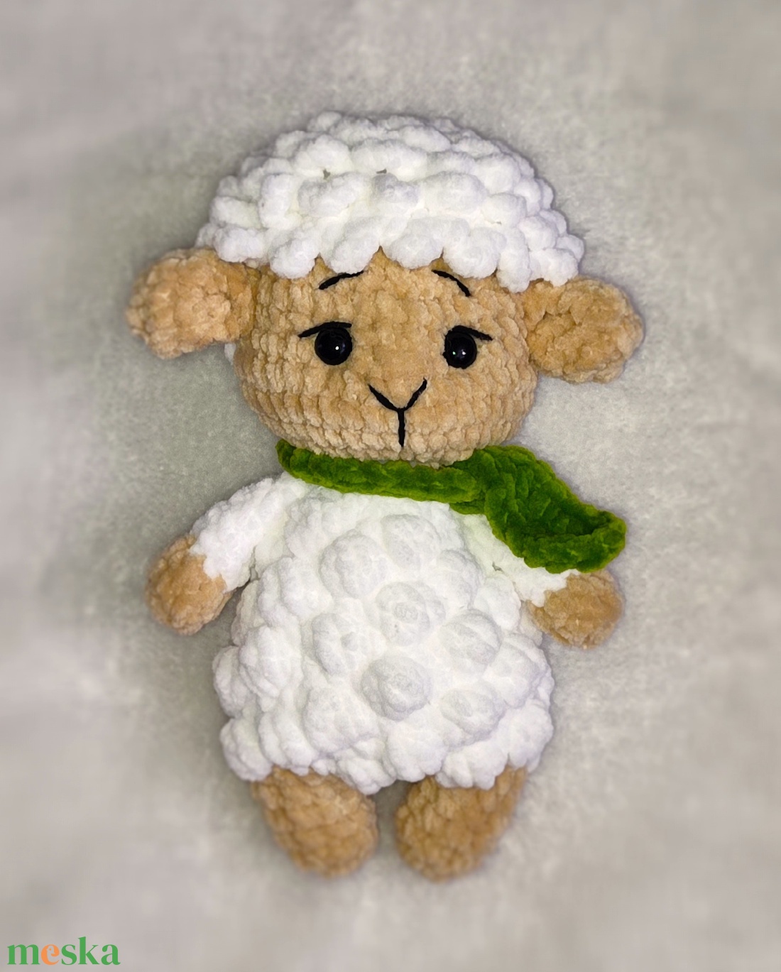 Horgolt plüss bárány - játék & sport - plüssállat & játékfigura - plüss bárány - Meska.hu