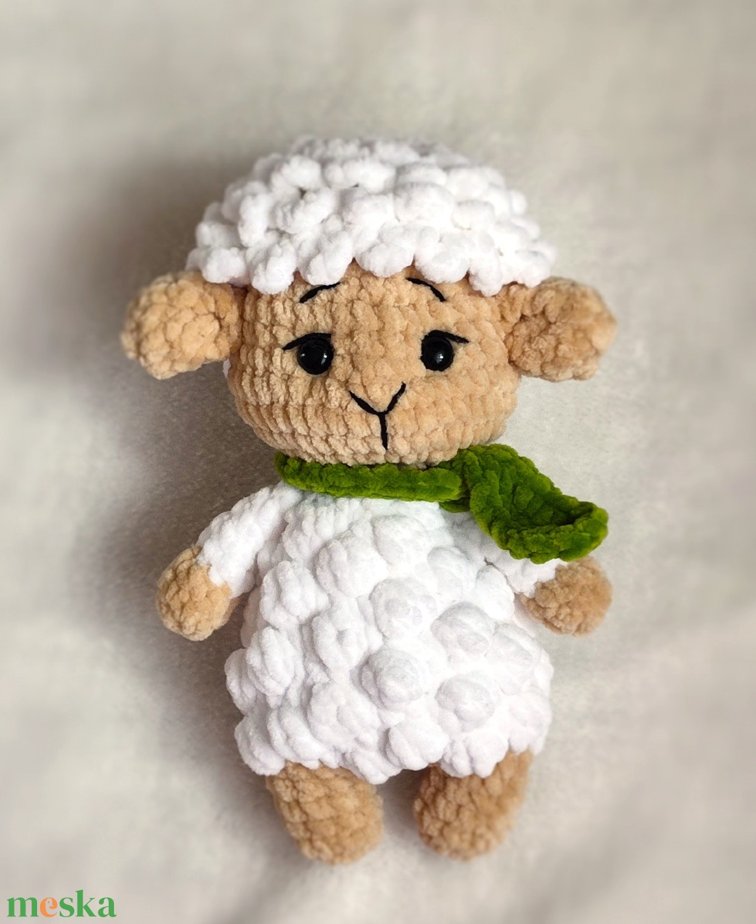 Horgolt plüss bárány - játék & sport - plüssállat & játékfigura - plüss bárány - Meska.hu