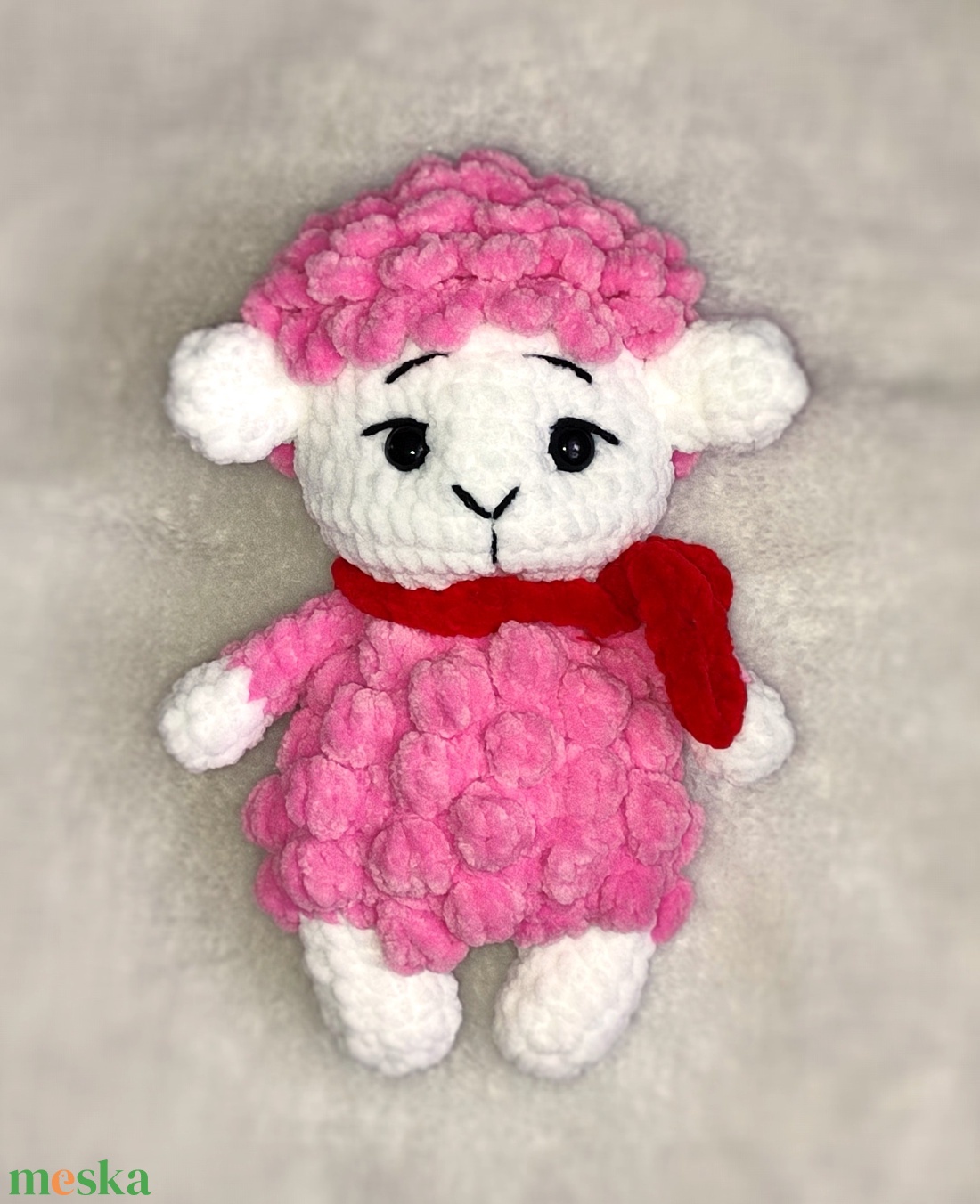 Horgolt plüss bárány - játék & sport - plüssállat & játékfigura - plüss bárány - Meska.hu