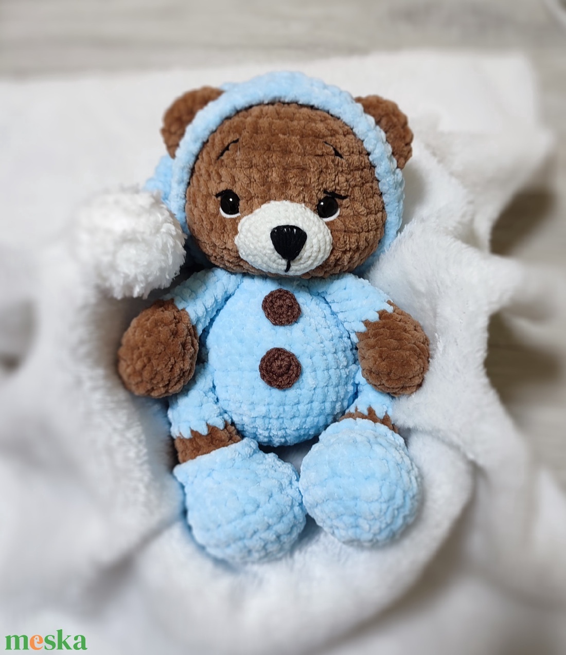 Pizsamás maci - játék & sport - plüssállat & játékfigura - maci - Meska.hu