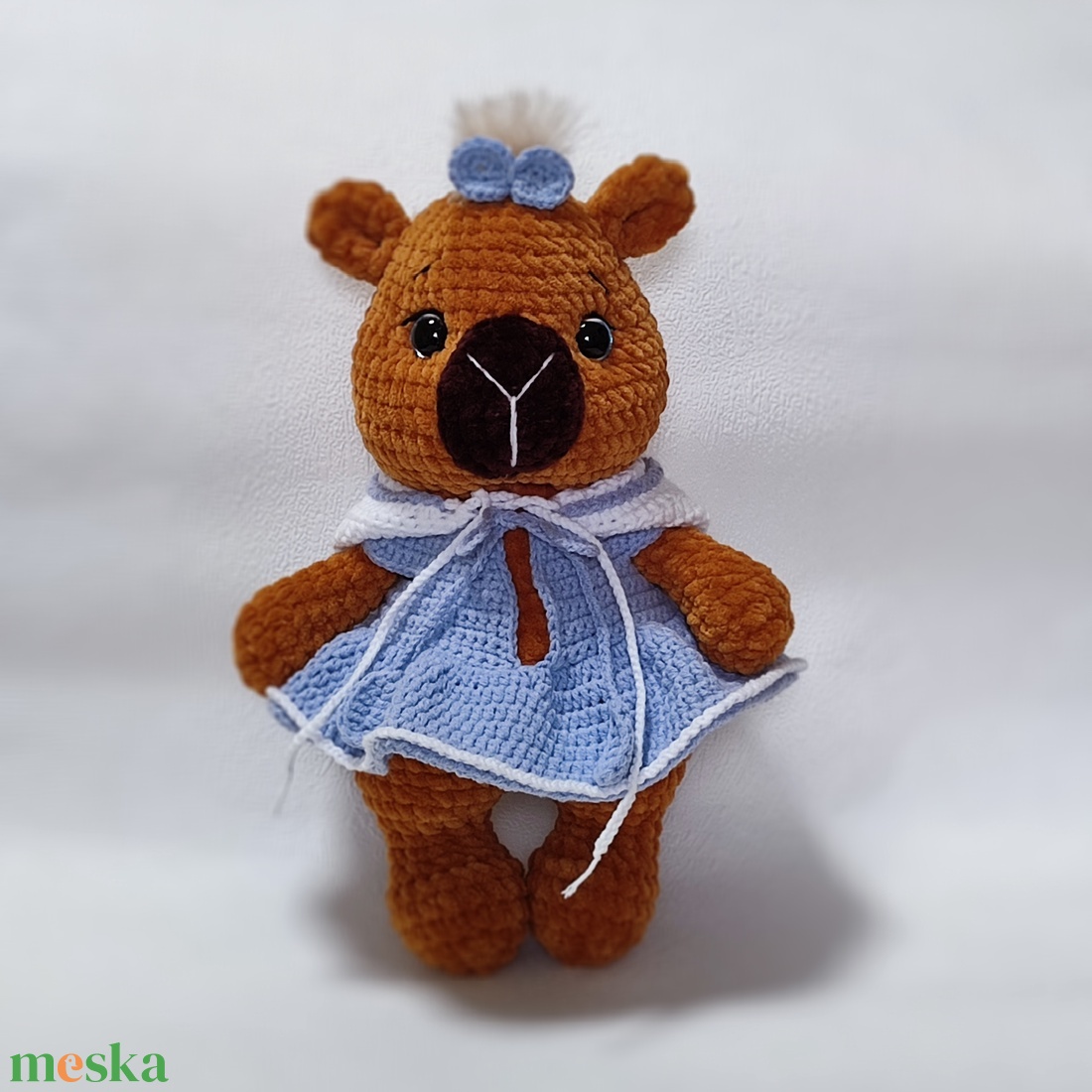 Horgolt plüss capybara - játék & sport - plüssállat & játékfigura - plüss mesefigurák - Meska.hu