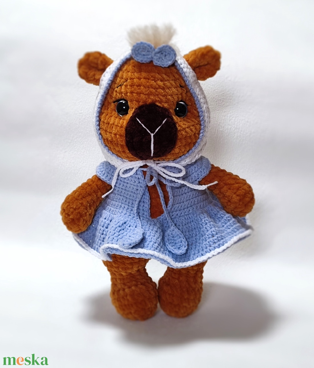 Horgolt plüss capybara - játék & sport - plüssállat & játékfigura - plüss mesefigurák - Meska.hu