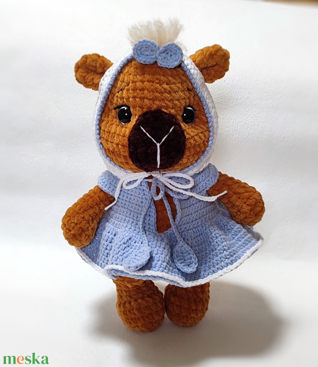 Horgolt plüss capybara - játék & sport - plüssállat & játékfigura - plüss mesefigurák - Meska.hu