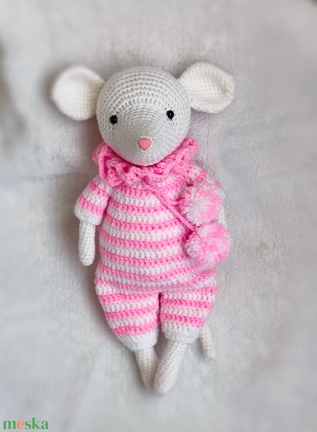 Horgolt kisegér - játék & sport - plüssállat & játékfigura - plüss mesefigurák - Meska.hu