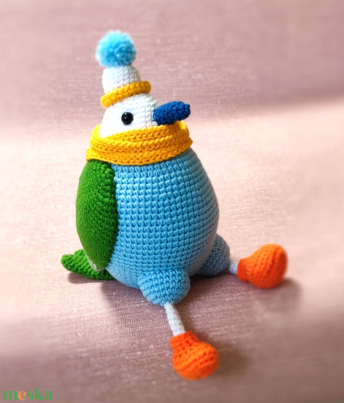 Horgolt kismadár - játék & sport - plüssállat & játékfigura - madár - Meska.hu