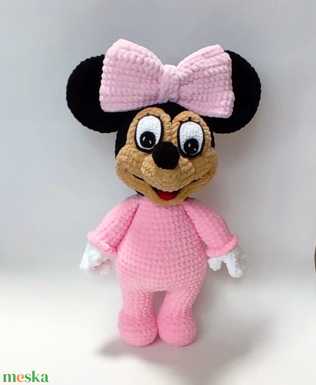 Horgolt plüss Minnie egér - játék & sport - plüssállat & játékfigura - plüss mesefigurák - Meska.hu