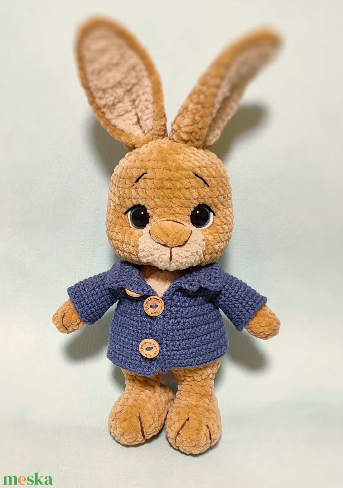 Horgolt plüss Nyúl Péter  - játék & sport - plüssállat & játékfigura - nyuszi - Meska.hu