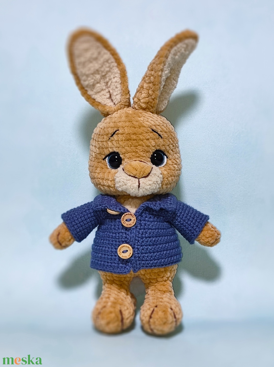 Horgolt plüss Nyúl Péter  - játék & sport - plüssállat & játékfigura - nyuszi - Meska.hu