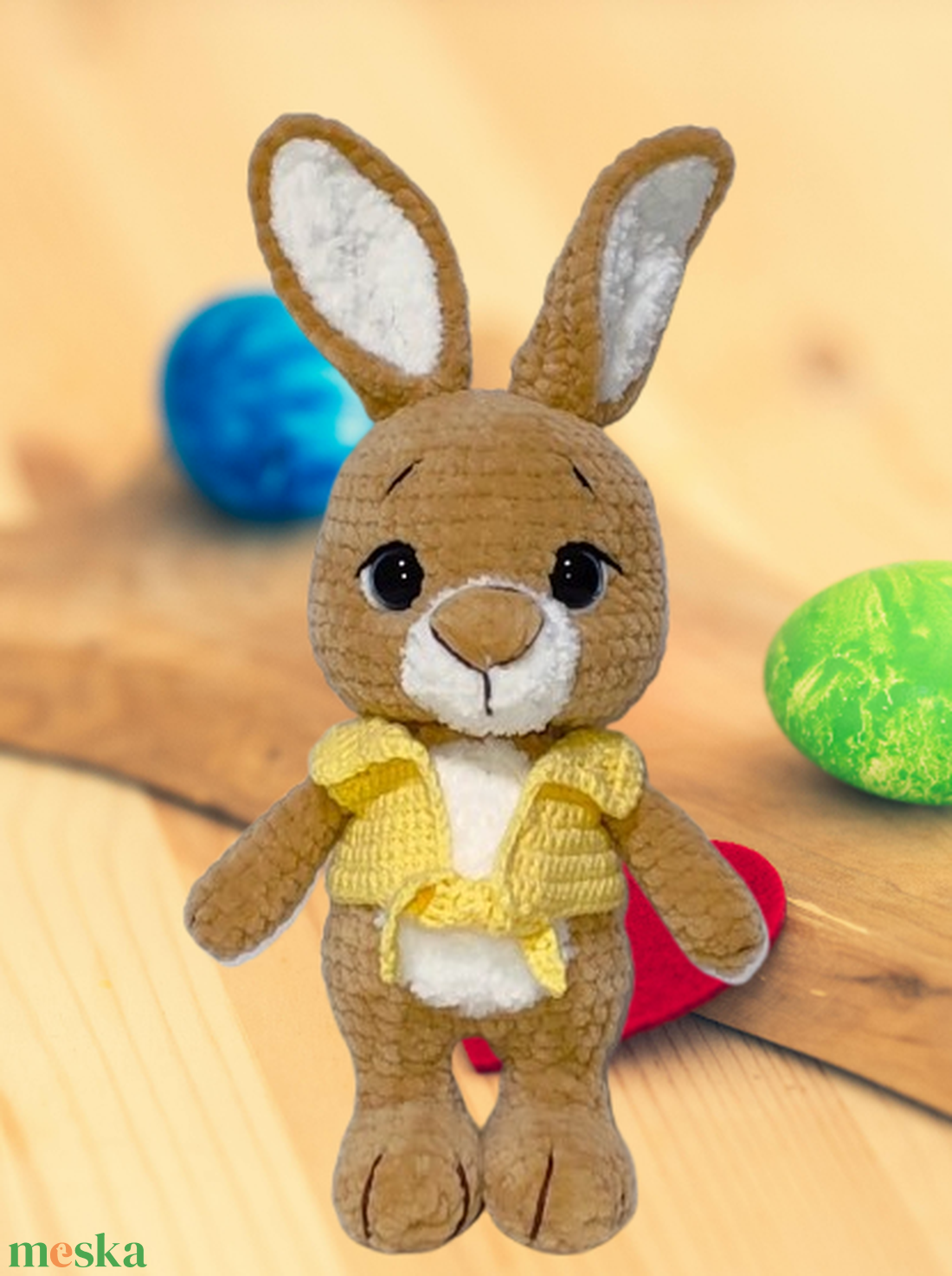 Horgolt plüss nyuszi - játék & sport - plüssállat & játékfigura - nyuszi - Meska.hu