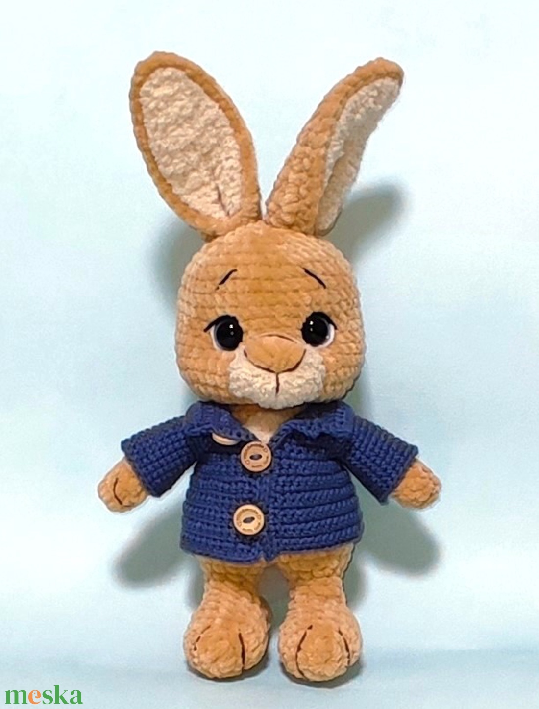 Horgolt plüss Nyúl Péter  - játék & sport - plüssállat & játékfigura - nyuszi - Meska.hu