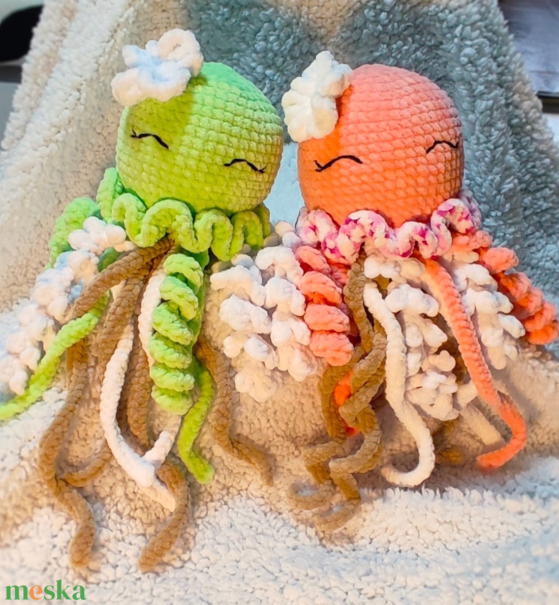 Horgolt plüss medúza/Jellyfish/ - játék & sport - plüssállat & játékfigura - plüss mesefigurák - Meska.hu