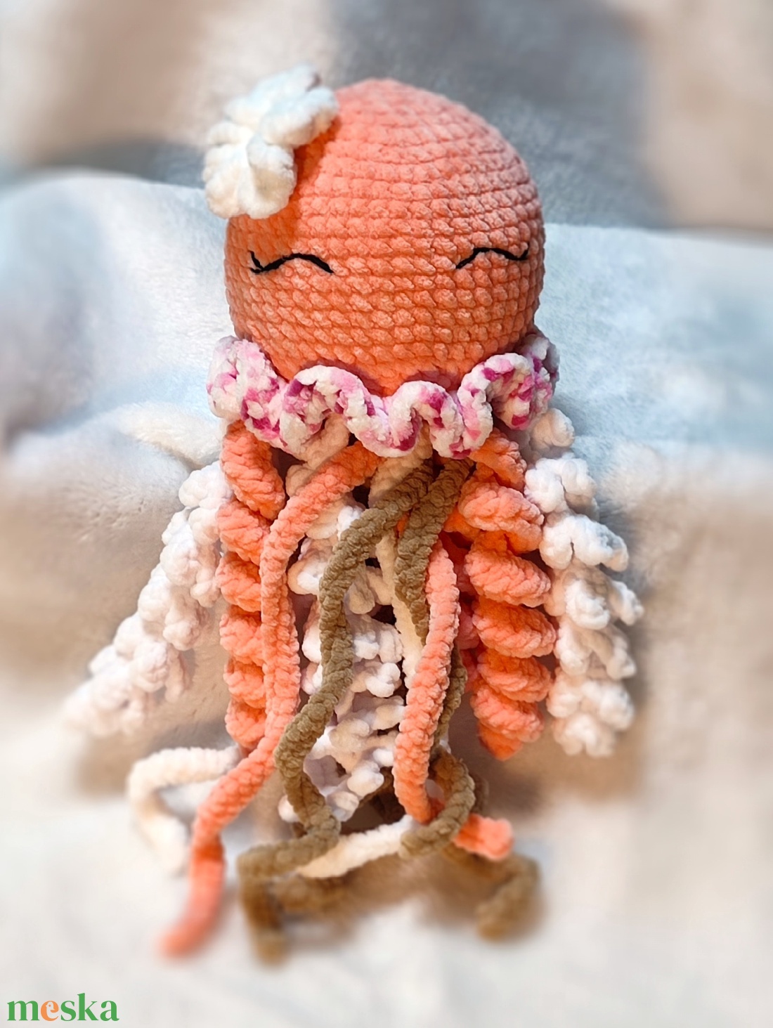 Horgolt plüss medúza/Jellyfish/ - játék & sport - plüssállat & játékfigura - plüss mesefigurák - Meska.hu