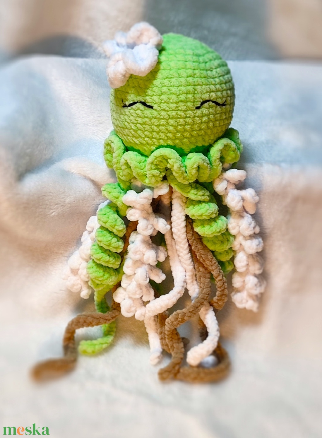 Horgolt plüss medúza/Jellyfish/ - játék & sport - plüssállat & játékfigura - plüss mesefigurák - Meska.hu