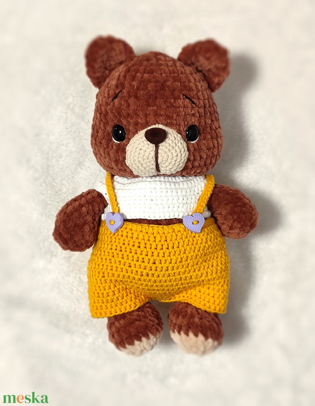 Horgolt plüss maci - játék & sport - plüssállat & játékfigura - maci - Meska.hu