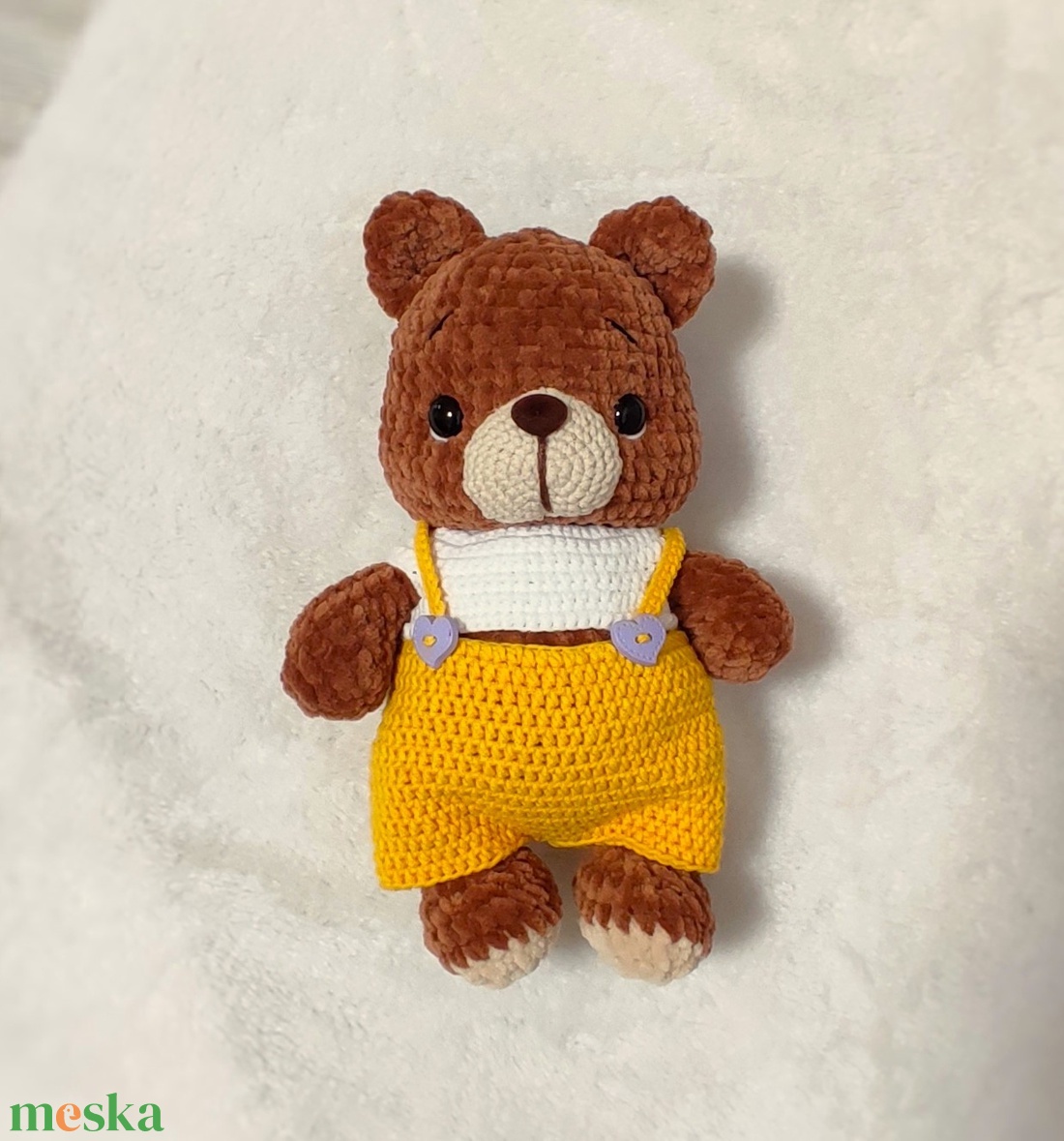 Horgolt plüss maci - játék & sport - plüssállat & játékfigura - maci - Meska.hu