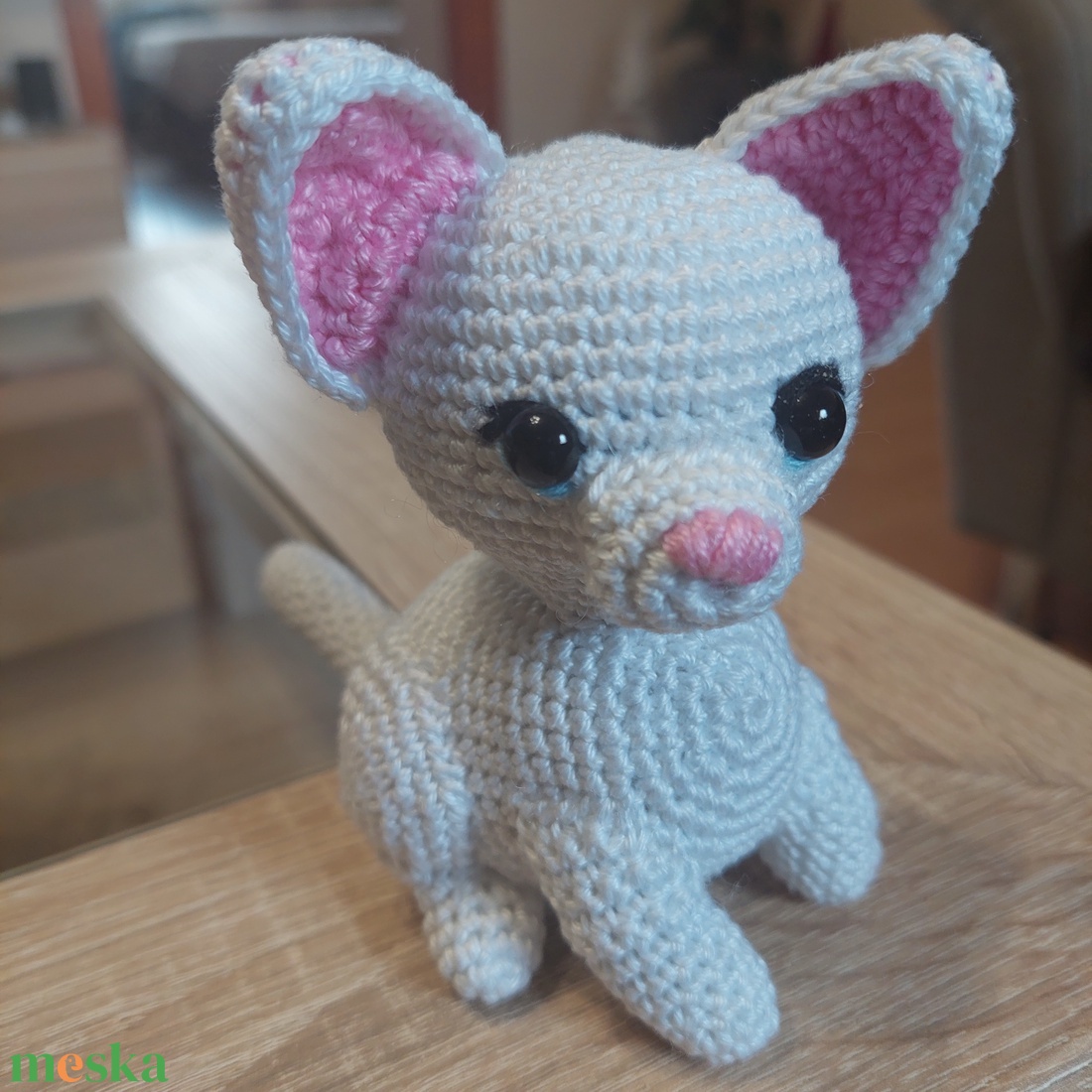 Amigurumi, horgolt cica - játék & sport - plüssállat & játékfigura - cica - Meska.hu