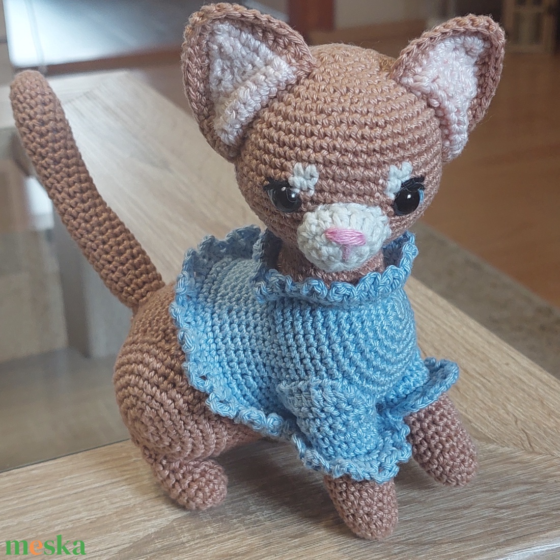 Amigurumi, horgolt cica  - játék & sport - plüssállat & játékfigura - cica - Meska.hu