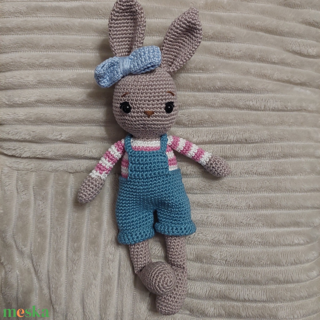 Horgolt nyuszi  - játék & sport - plüssállat & játékfigura - nyuszi - Meska.hu