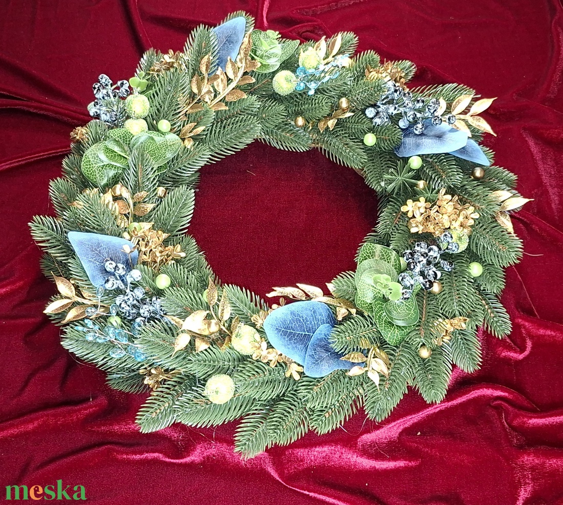 Nagyméretű karácsonyi kopogtató - karácsony - karácsonyi lakásdekoráció - karácsonyi ajtódíszek - Meska.hu
