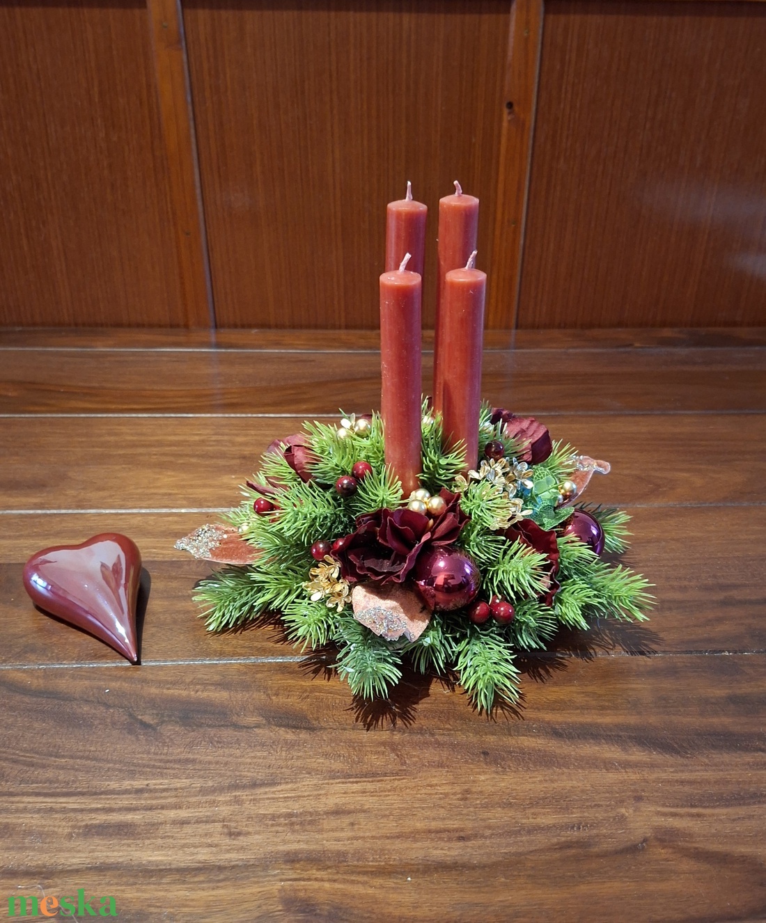 Adventi gyertyás, elegáns asztali dekoráció - karácsony - adventi díszek - adventi asztaldísz - Meska.hu Adventi gyertyás, elegáns asztali dekoráció - karácsony - adventi díszek - adventi asztaldísz - Meska.hu