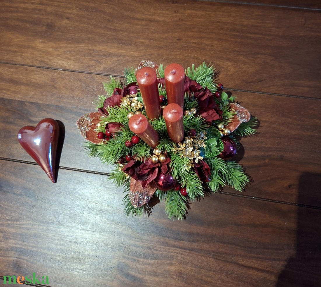 Adventi gyertyás, elegáns asztali dekoráció - karácsony - adventi díszek - adventi asztaldísz - Meska.hu Adventi gyertyás, elegáns asztali dekoráció - karácsony - adventi díszek - adventi asztaldísz - Meska.hu