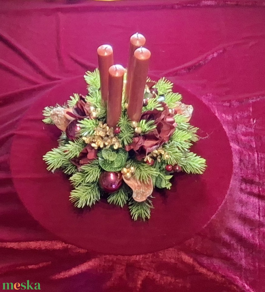 Adventi gyertyás, elegáns asztali dekoráció - karácsony - adventi díszek - adventi asztaldísz - Meska.hu Adventi gyertyás, elegáns asztali dekoráció - karácsony - adventi díszek - adventi asztaldísz - Meska.hu