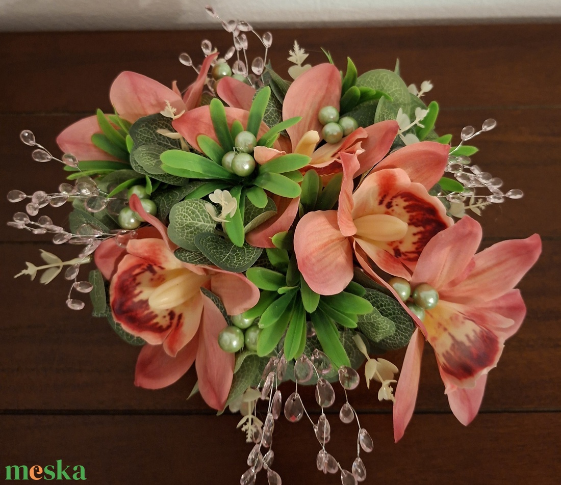 Pink színű virágboxba készített elegáns, ajándékdoboz. - otthon & életmód - dekoráció - asztal és polc dekoráció - díszdoboz - Meska.hu