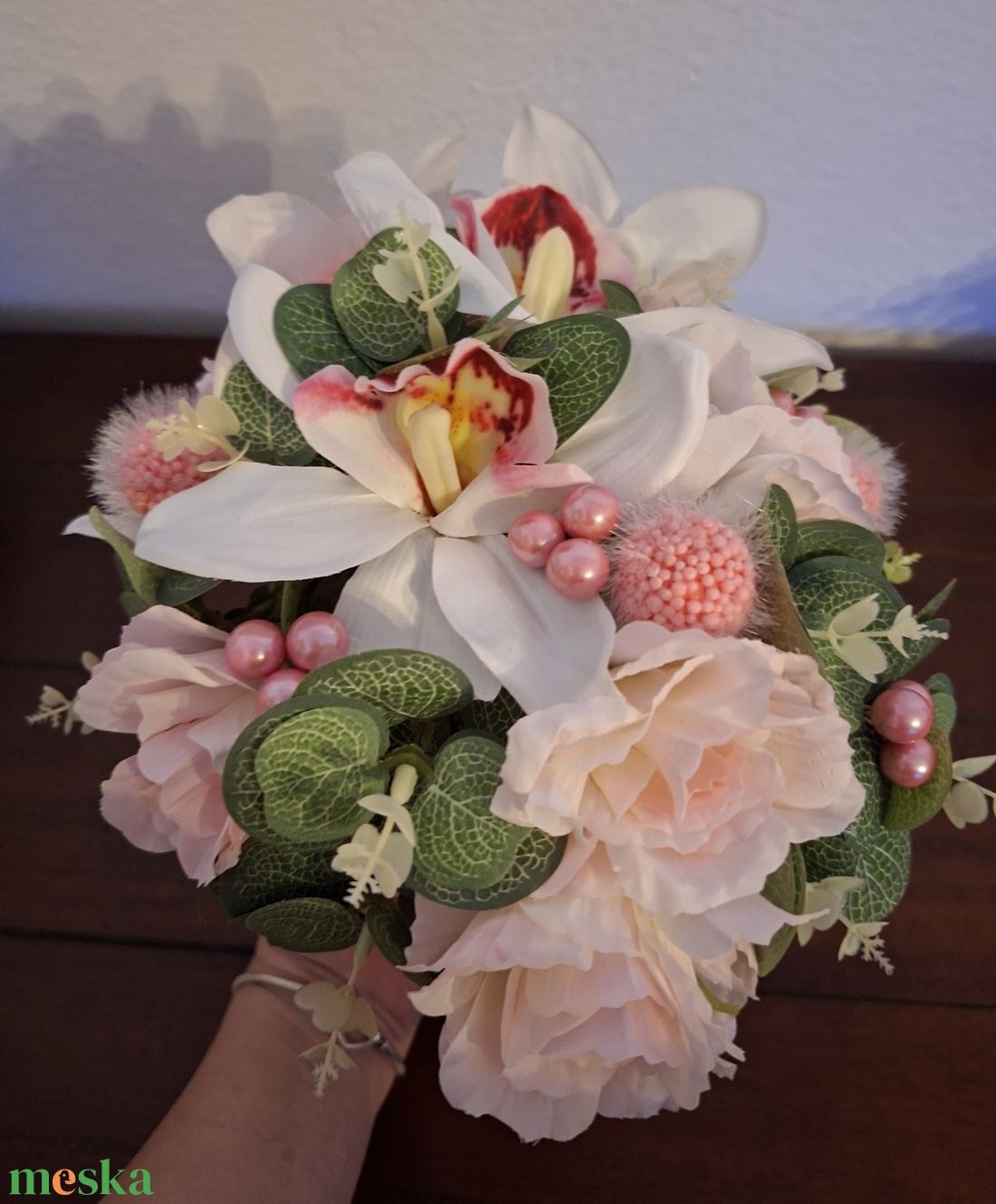 Elegáns orchideás ajándékdoboz. - otthon & életmód - dekoráció - asztal és polc dekoráció - díszdoboz - Meska.hu