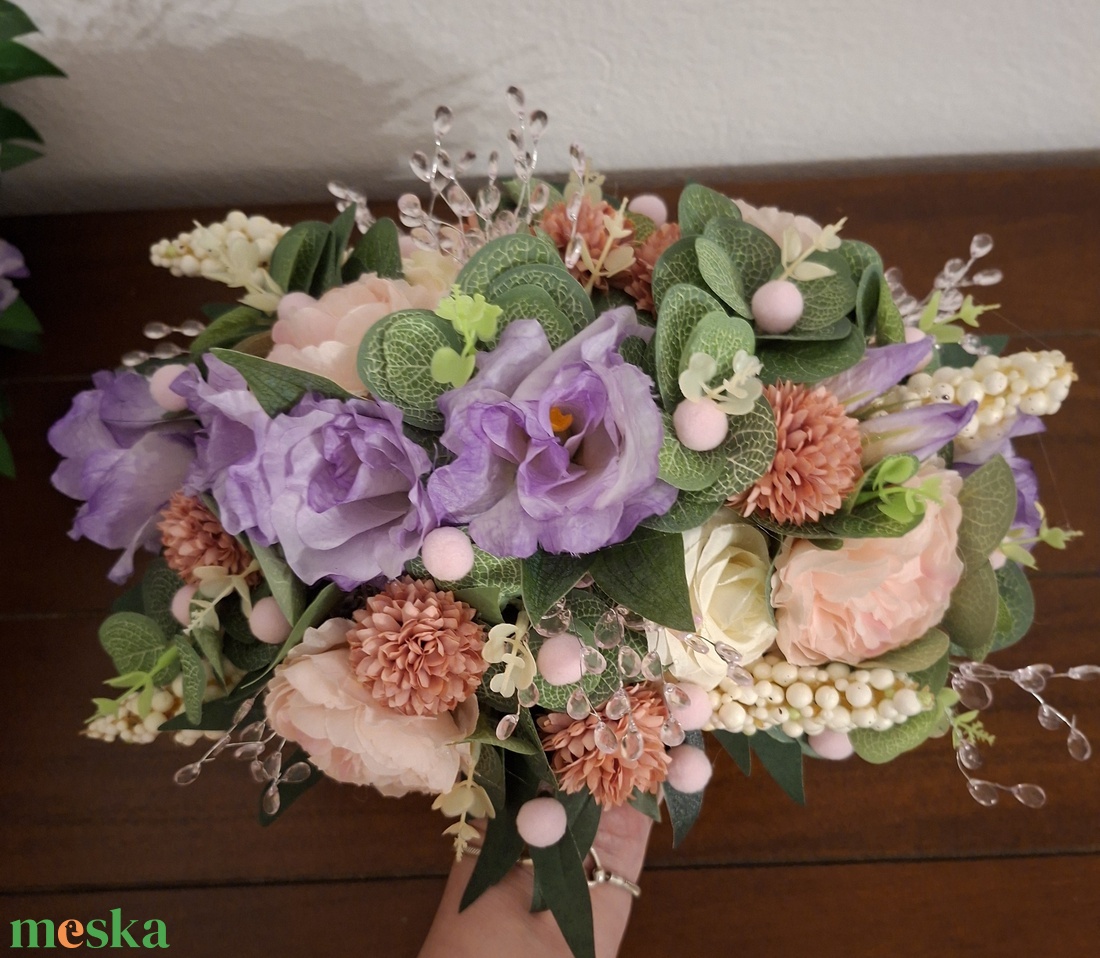 2 darab, elegáns, gazdagon díszített kopogtató és asztali dekoráció - otthon & életmód - dekoráció - asztal és polc dekoráció - asztaldísz - Meska.hu