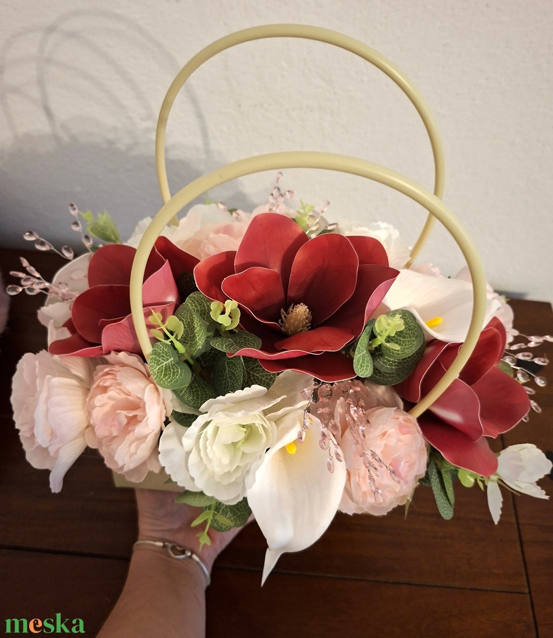 Ajándéktáska ballagásra  - otthon & életmód - virágdekoráció - virágok - virágbox - Meska.hu