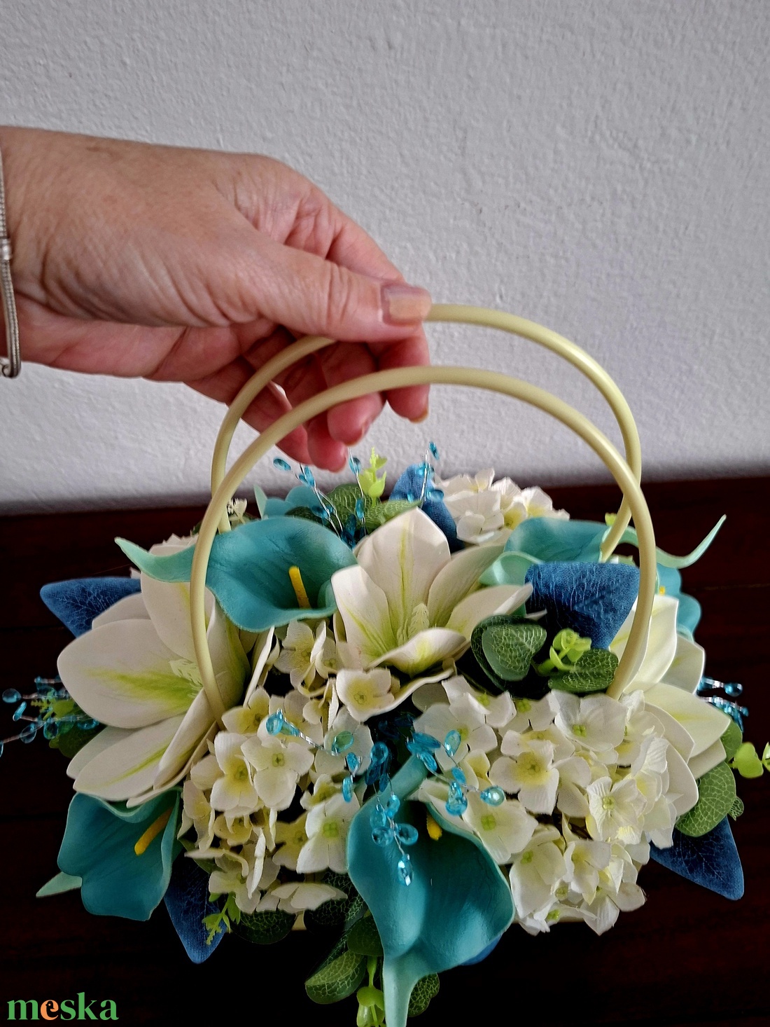 Egyedi színvilágú ballagási virágbox  - otthon & életmód - virágdekoráció - virágok - virágbox - Meska.hu