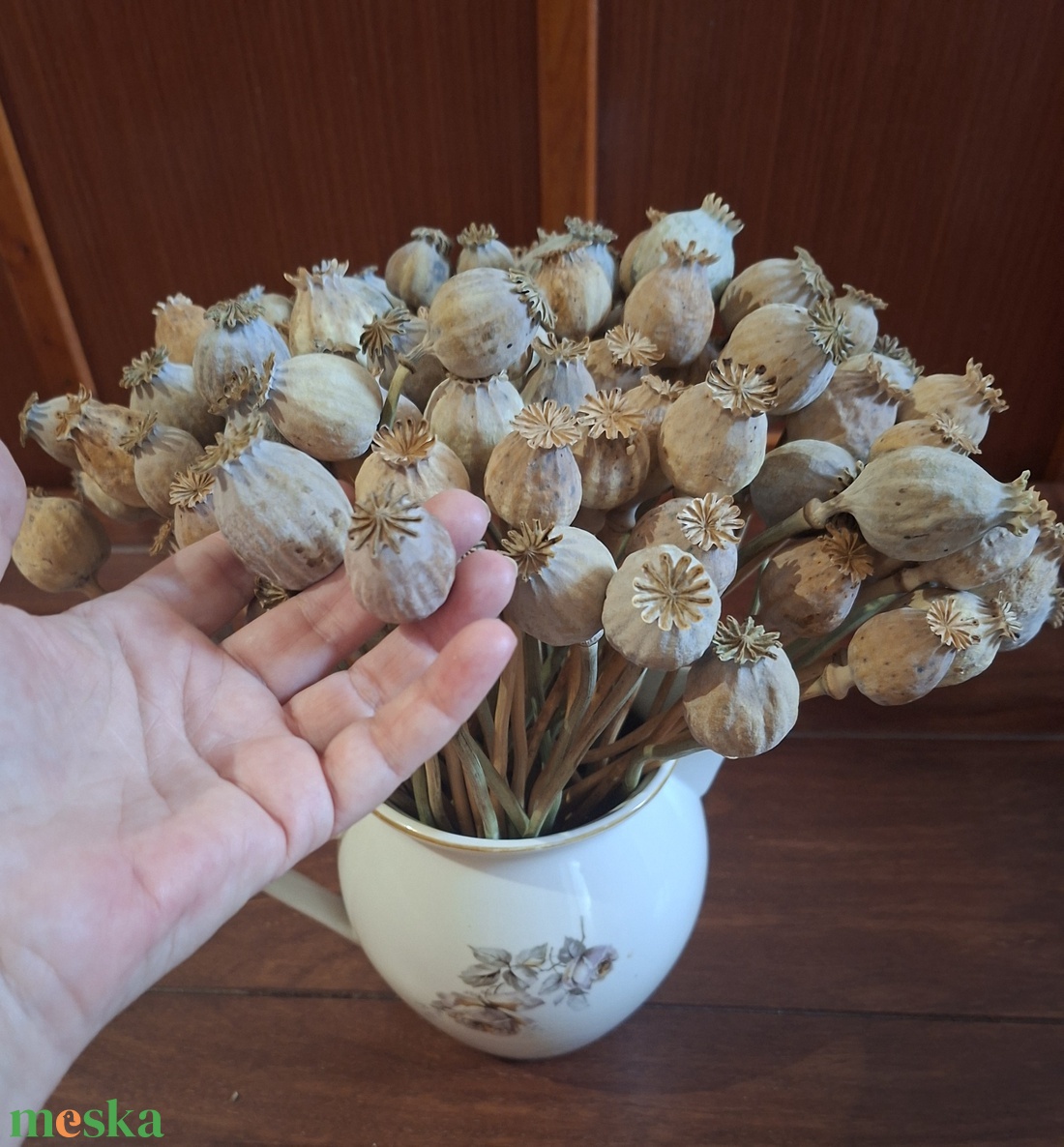 Szárított mákgubó, mák különböző méretű szárral - kellékek & szerszámok - dekorációs kellékek - termések, terméscsomagok - Meska.hu