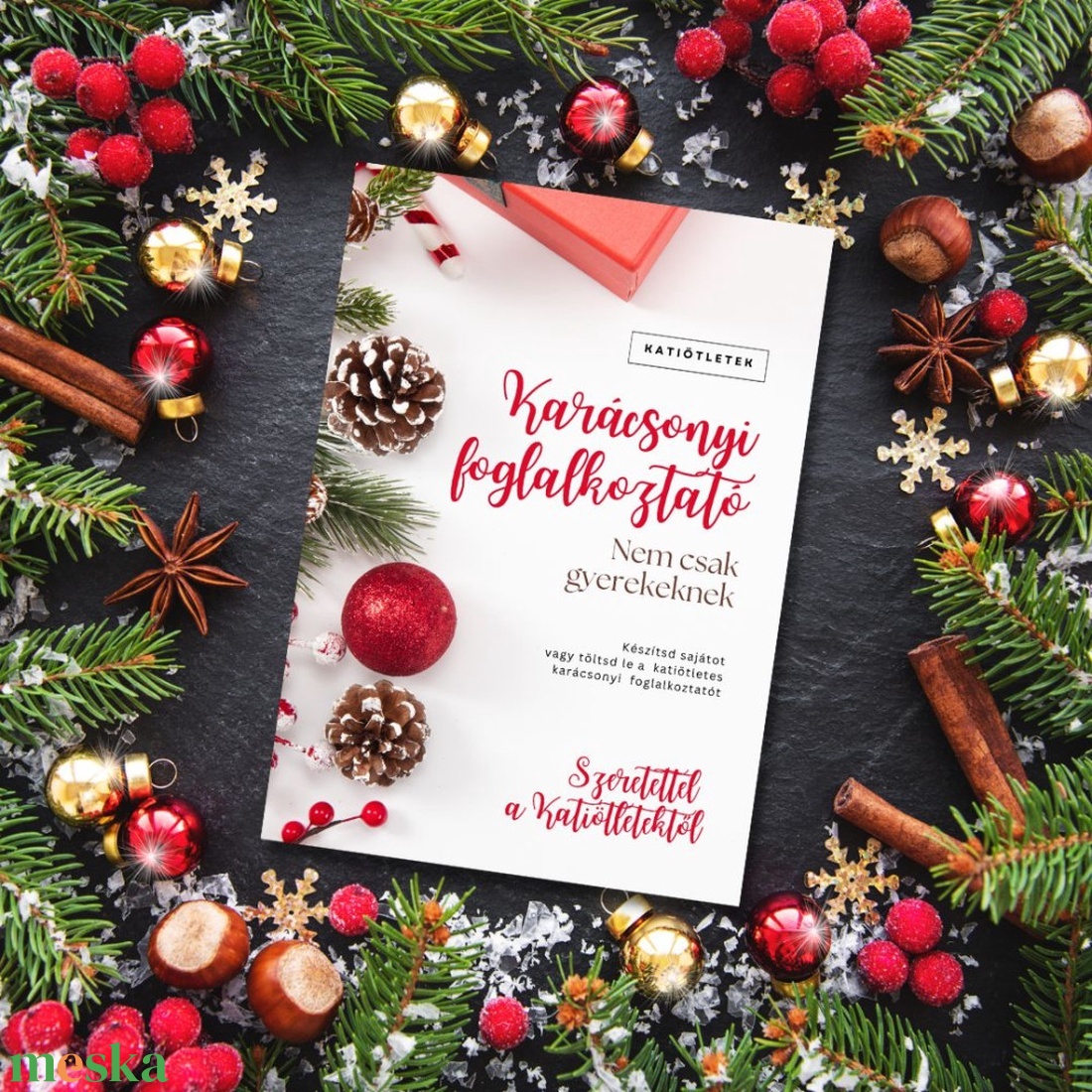 Letölthető Karácsonyi foglalkoztató nem csak gyerekeknek Katiötletek pdf formában - művészet - grafika & illusztráció - digitális - Meska.hu Letölthető Karácsonyi foglalkoztató nem csak gyerekeknek Katiötletek pdf formában - művészet - grafika & illusztráció - digitális - Meska.hu
