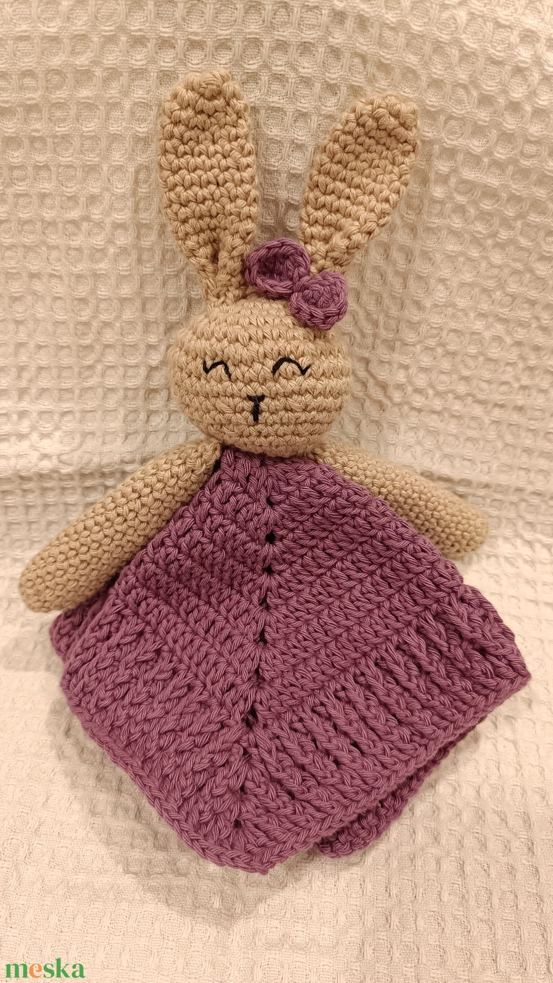 Nyuszóka Nyunyóka - baba - mama - baba játékok - szundikendő, alvóka - Meska.hu