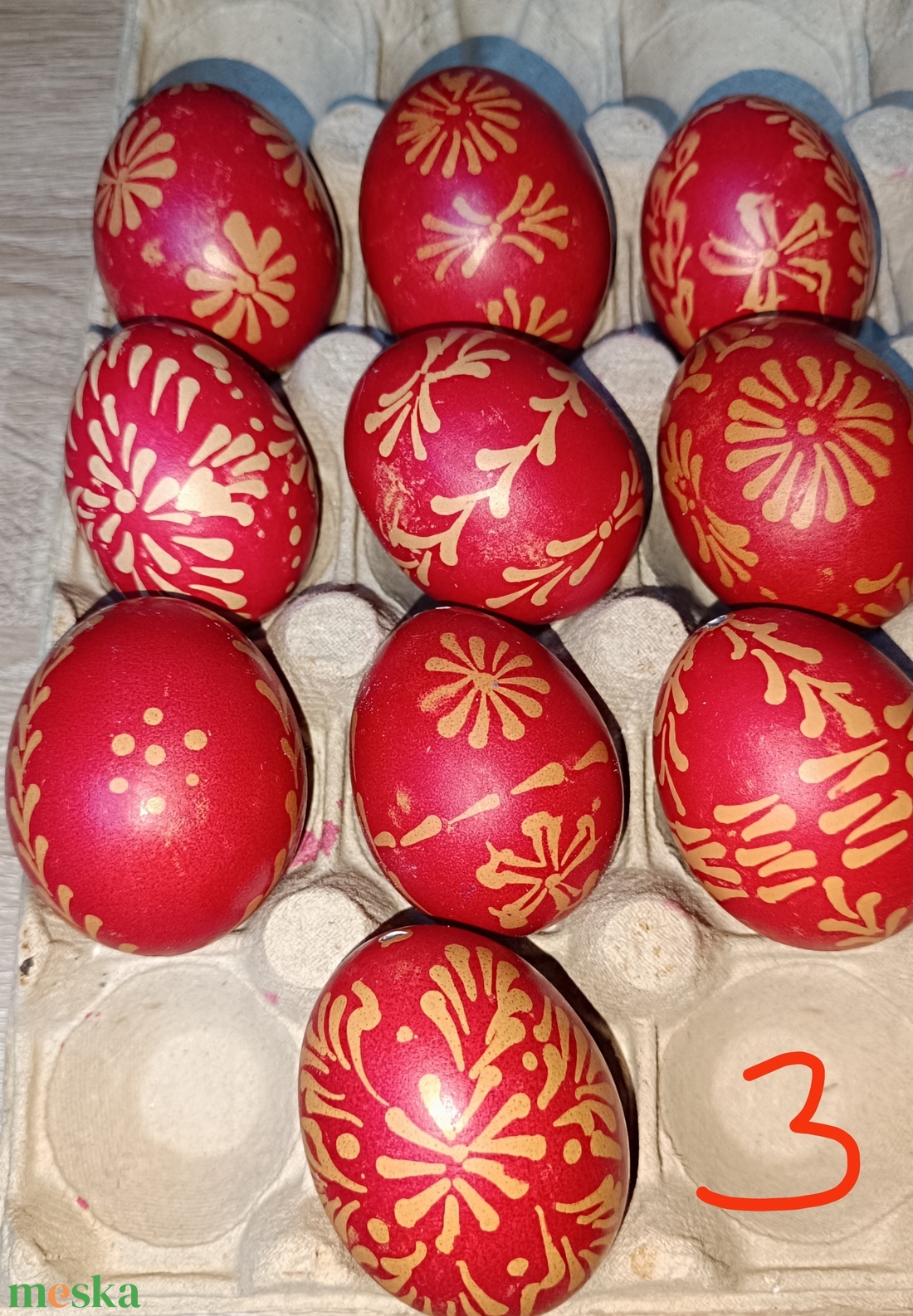 Hímes tojás - otthon & életmód - dekoráció - húsvéti asztaldíszek - Meska.hu