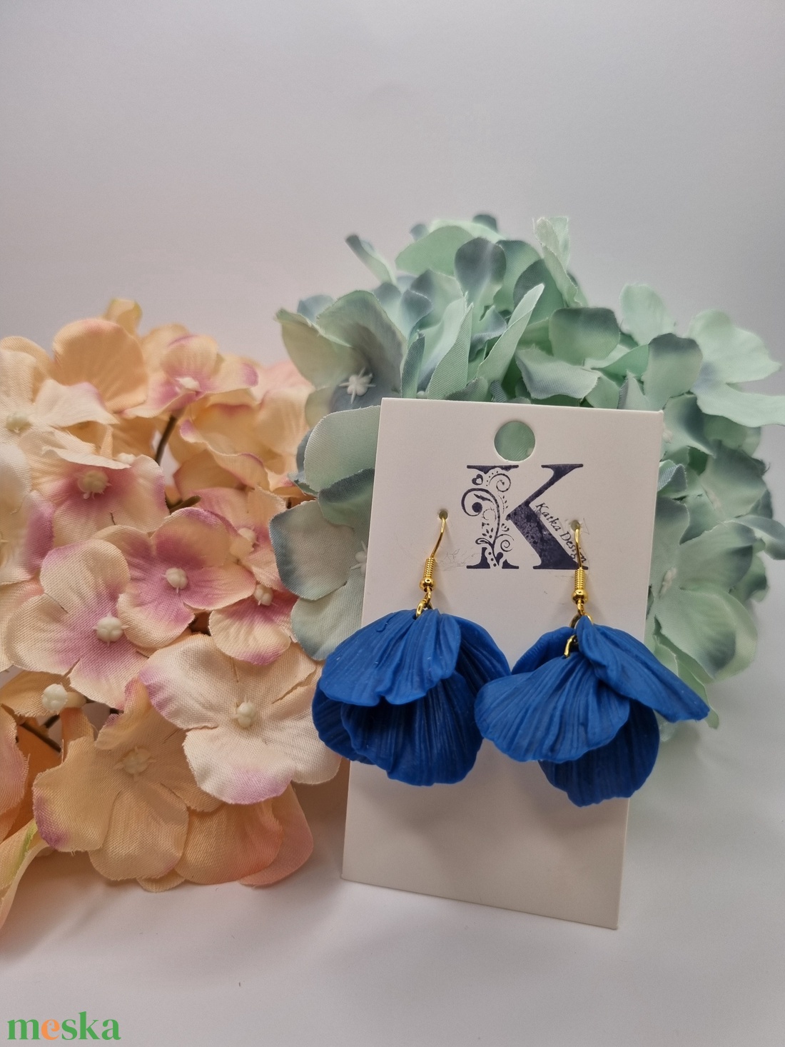 Levélmintás  Fülbevaló - ékszer - fülbevaló - lógó fülbevaló - Meska.hu