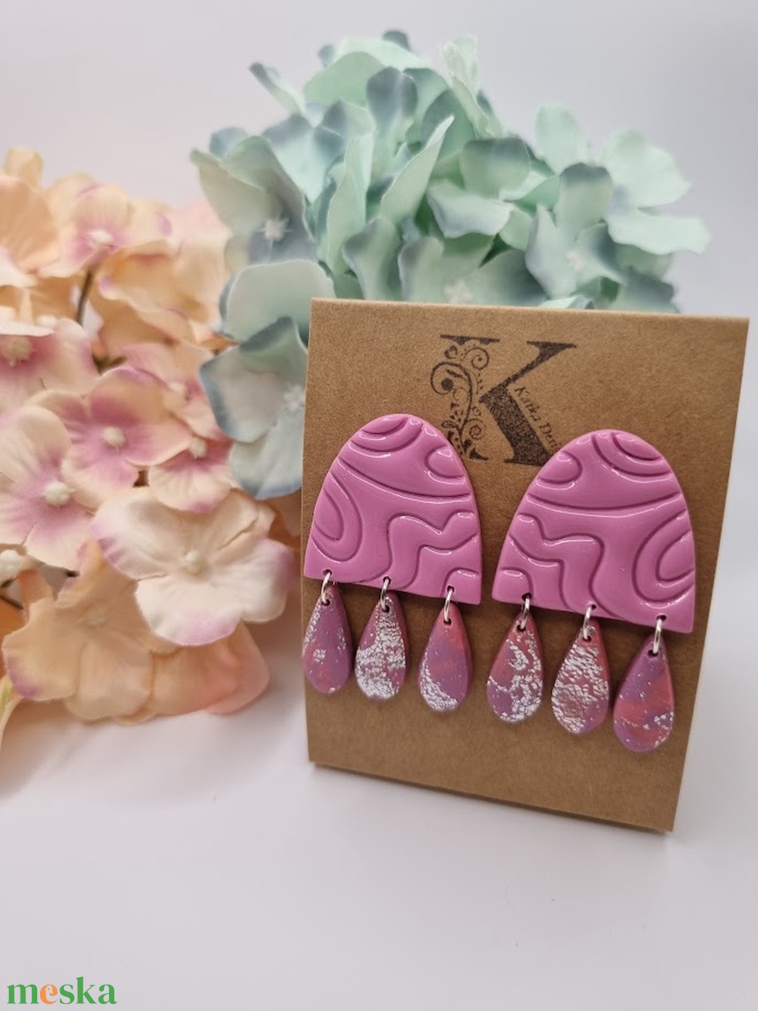 Fülbevaló lógós - ékszer - fülbevaló - lógó fülbevaló - Meska.hu