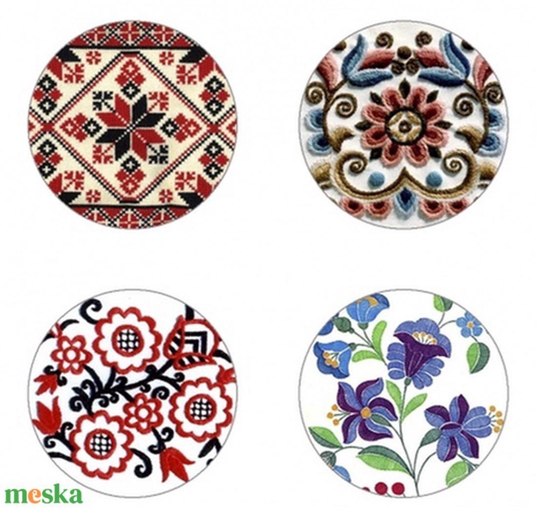 NÉPI MOTÍVUMOK Kör alakú digitális montázs 30 x 30mm 35db - kellékek & szerszámok - gyöngyfűzés kellékek - üveglencse - Meska.hu NÉPI MOTÍVUMOK Kör alakú digitális montázs 30 x 30mm 35db - kellékek & szerszámok - gyöngyfűzés kellékek - üveglencse - Meska.hu