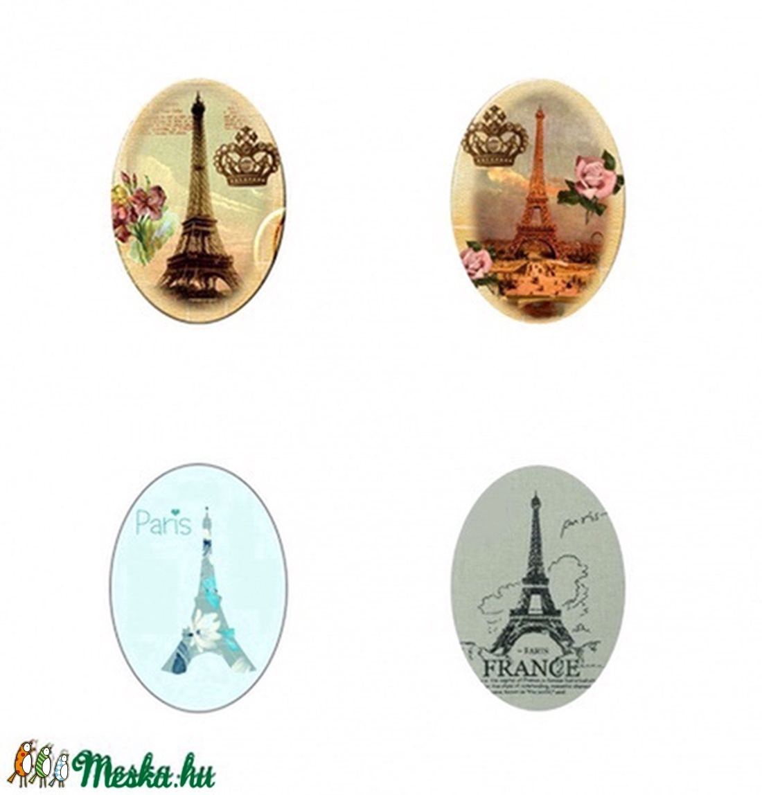 EIFFEL TORONY Ovális digitális montázs 25 x 18mm 30db - gyöngy, ékszerkellék - üveglencse - Meska.hu EIFFEL TORONY Ovális digitális montázs 25 x 18mm 30db - gyöngy, ékszerkellék - üveglencse - Meska.hu