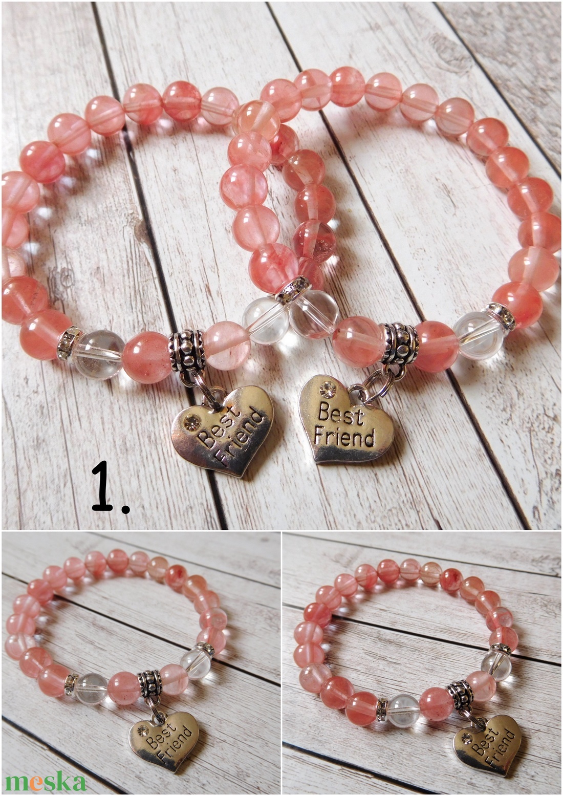 Best Friends 1. (5400 Ft helyett 4800 Ft) - ékszer - karkötő - charm karkötő - Meska.hu Best Friends 1. (5400 Ft helyett 4800 Ft) - ékszer - karkötő - charm karkötő - Meska.hu