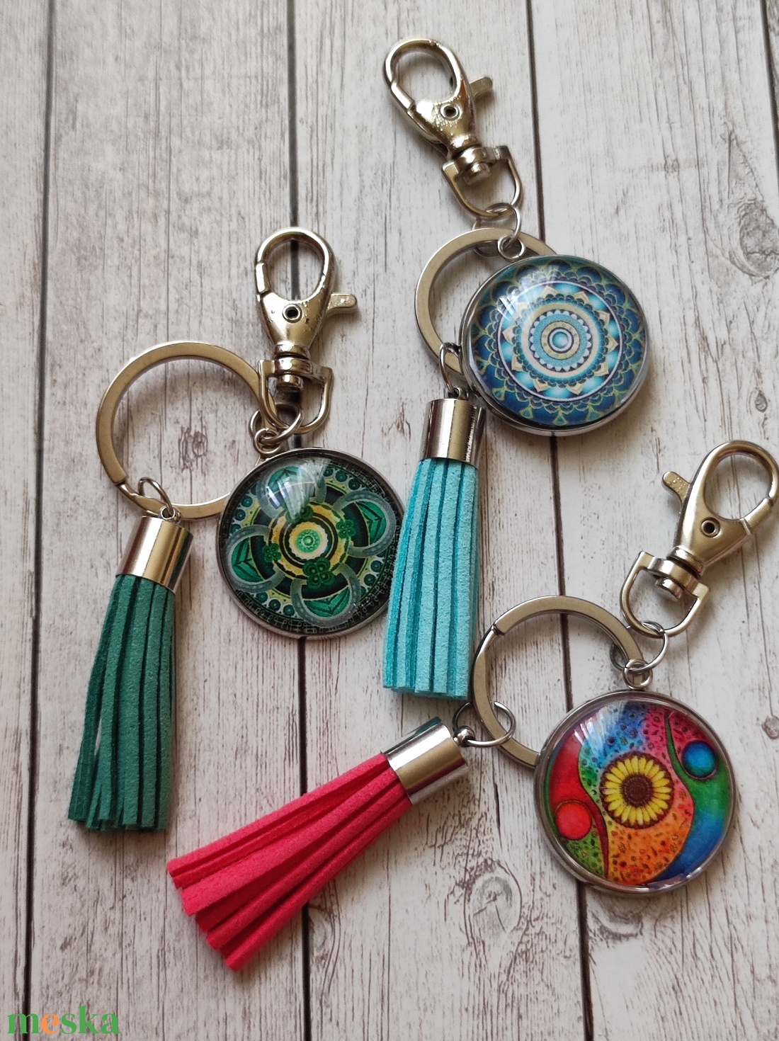 Mandala csomag 2. - táska & tok - kulcstartó & táskadísz - kulcstartó - Meska.hu