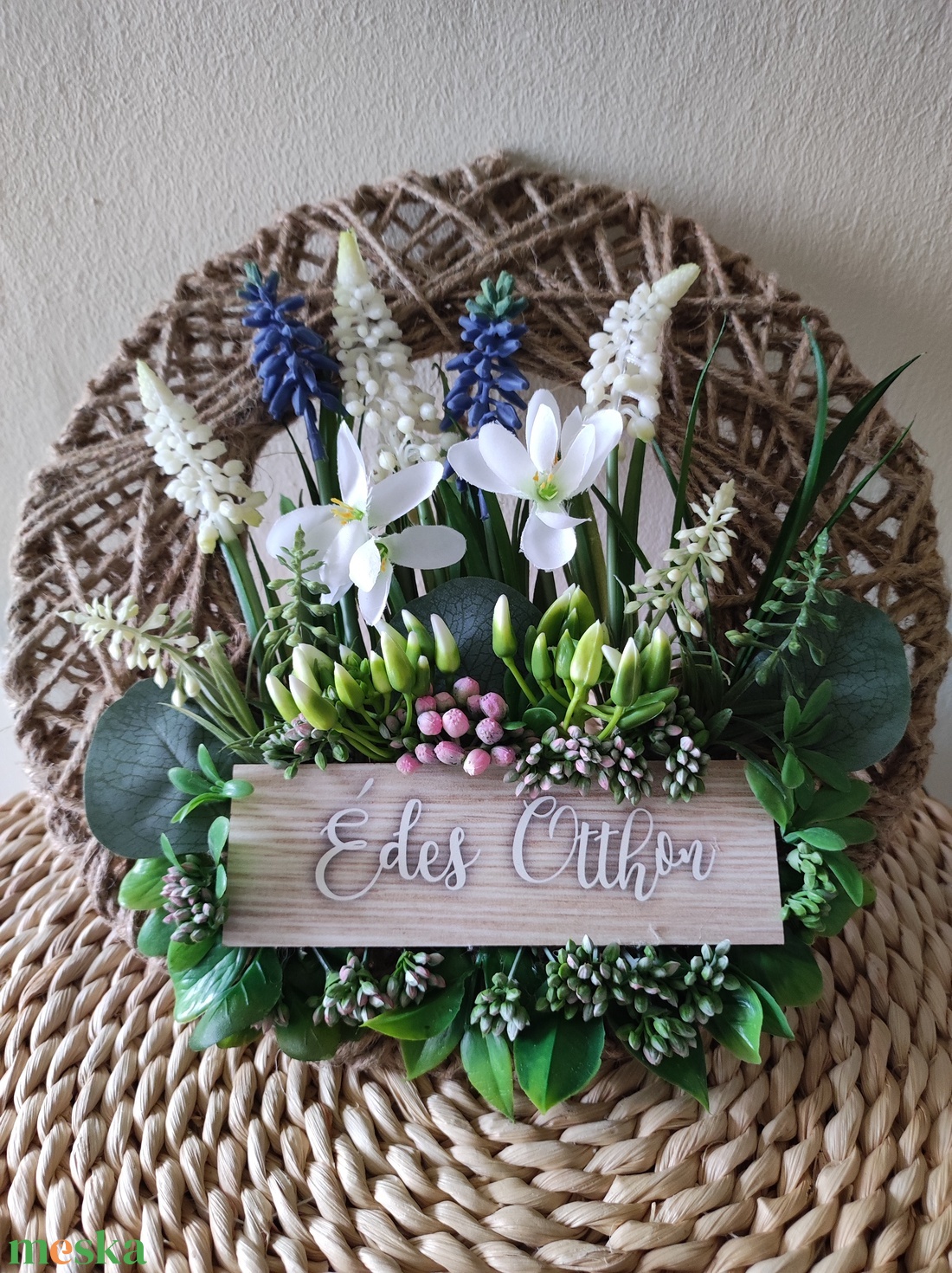 A tavasz virágai ajtókopogtató/fali dísz - otthon & életmód - dekoráció - ajtó- és ablak dekoráció - ajtódísz & kopogtató - Meska.hu