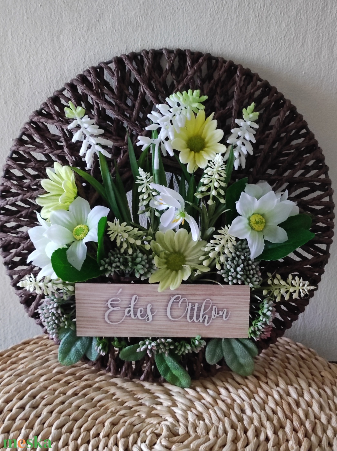 Tavaszi kert ajtókopogtató/fali dísz - otthon & életmód - dekoráció - ajtó- és ablak dekoráció - ajtódísz & kopogtató - Meska.hu