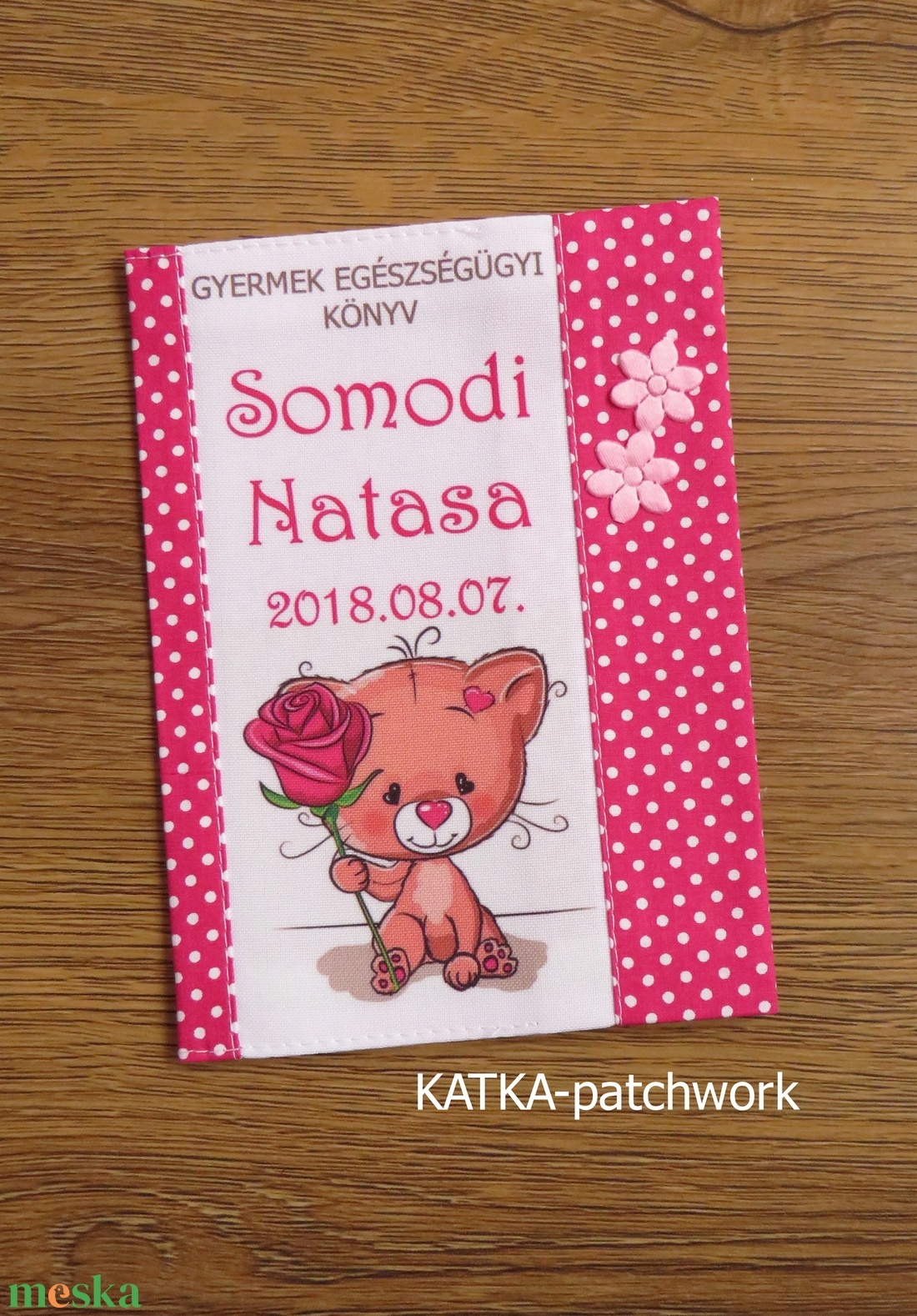 Gyermek egészségügyi könyv borító -  - Meska.hu