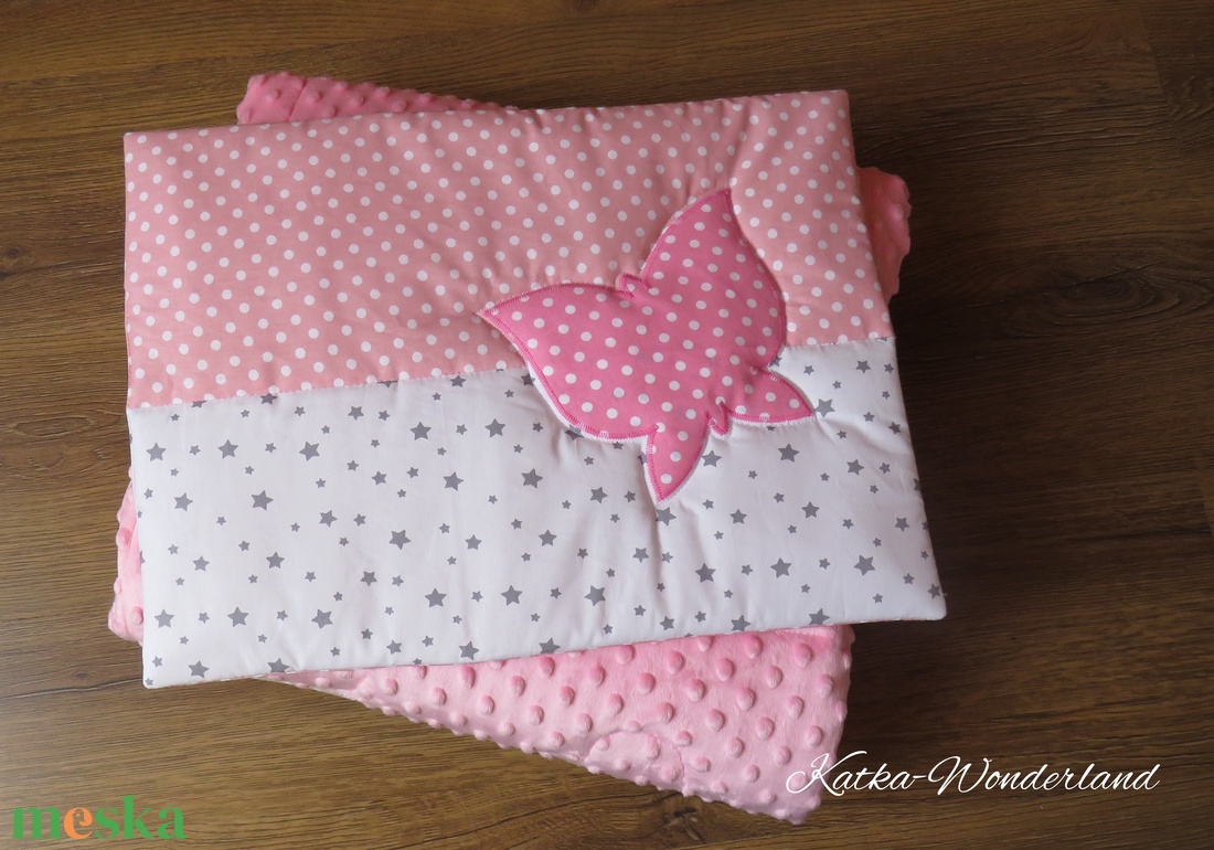 patchwork takaró szett-őzike - otthon & életmód - babaszoba, gyerekszoba - babatakaró, gyerek pléd - Meska.hu