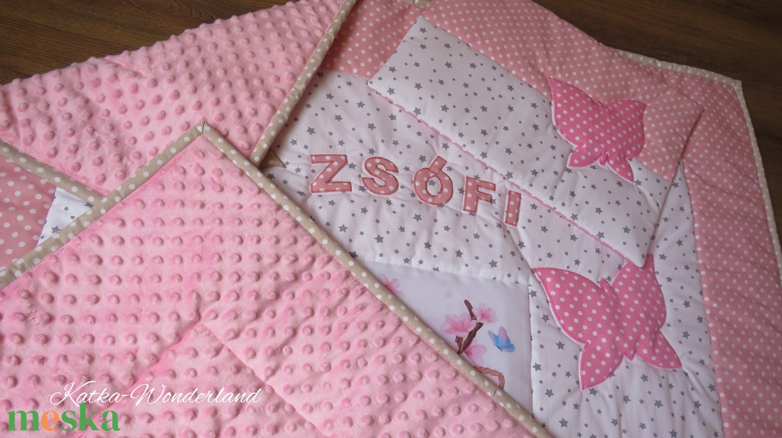 patchwork takaró szett-őzike - otthon & életmód - babaszoba, gyerekszoba - babatakaró, gyerek pléd - Meska.hu